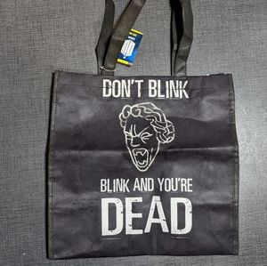 Tote Bag Underground Toys Doctor Who Don't Blink Black